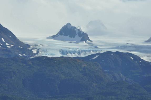 Uma das muitas geleiras na região de Homer, na Península do Kenai, no sul do Alaska